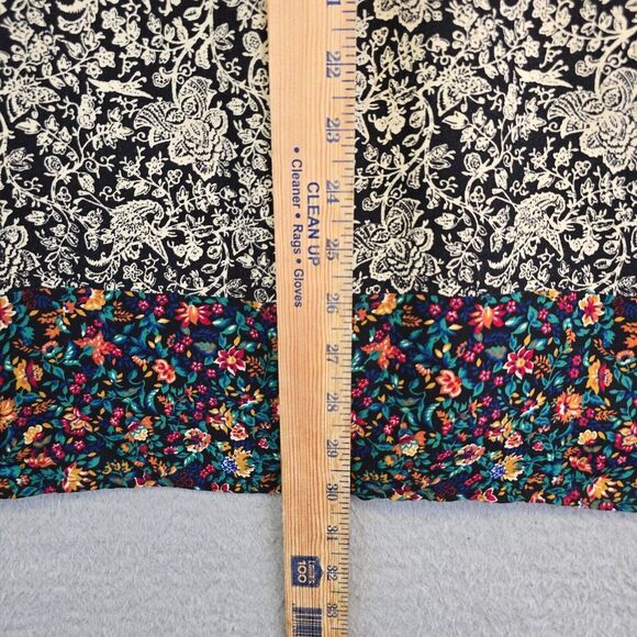 Vintage Cabrais Collection Jacket Womens M Patchwork Floral Artsy Boho 80s Retro - Picture 7 of 15